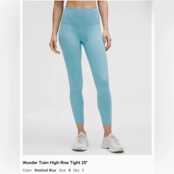NWT Lululemon Athletica Wunder Train HR Tight 25” - Picture 14 of 14